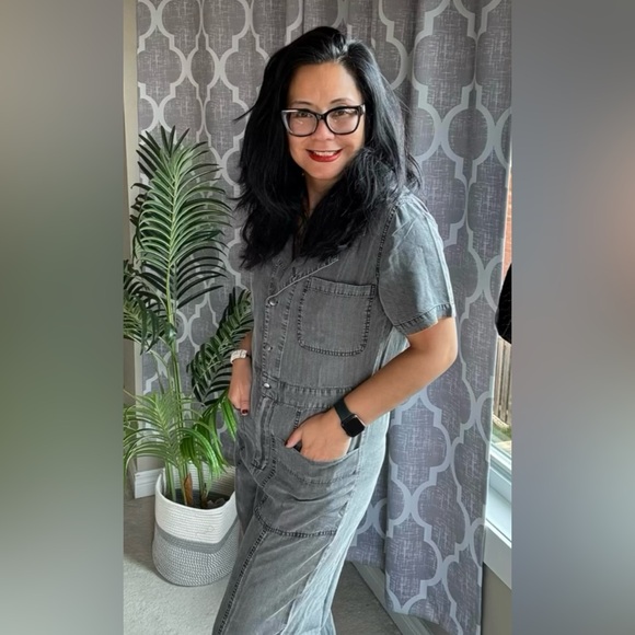 lovestitch Pants - (46) Lovestitch Stylish Grey Jumpsuit